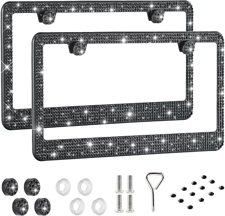 Crystal License Plate Frame