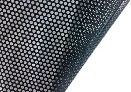 Perforated Black Vinyl